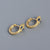 925 Sterling Silver Cute & Edgy Snake Chinese Zodiac Animal Silver Diamond Inlay Stud Earrings