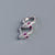 925 Sterling Silver Cute & Edgy Snake Chinese Zodiac Animal Silver Diamond Inlay Stud Earrings