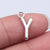 26 Pieces Per Pack Simple Style Letter Metal Plating Pendant Jewelry Accessories