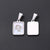 3 PCS/Package 11*16MM 7x3.5mm 304 Stainless Steel Shell Constellation Rectangle Polished Pendant