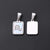 3 PCS/Package 11*16MM 7x3.5mm 304 Stainless Steel Shell Constellation Rectangle Polished Pendant