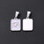 3 PCS/Package 11*16MM 7x3.5mm 304 Stainless Steel Shell Constellation Rectangle Polished Pendant