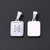 3 PCS/Package 11*16MM 7x3.5mm 304 Stainless Steel Shell Constellation Rectangle Polished Pendant