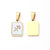 3 PCS/Package 11*16MM 7x3.5mm 304 Stainless Steel Shell Gold Plated Constellation Rectangle Polished Pendant