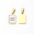 3 PCS/Package 11*16MM 7x3.5mm 304 Stainless Steel Shell Gold Plated Constellation Rectangle Polished Pendant