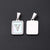 3 PCS/Package 12 * 18mm 7x3.5mm 304 Stainless Steel Shell Letter Rectangle Polished Pendant