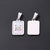 3 PCS/Package 12 * 18mm 7x3.5mm 304 Stainless Steel Shell Letter Rectangle Polished Pendant