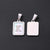 3 PCS/Package 12 * 18mm 7x3.5mm 304 Stainless Steel Shell Letter Rectangle Polished Pendant