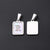 3 PCS/Package 12 * 18mm 7x3.5mm 304 Stainless Steel Shell Letter Rectangle Polished Pendant