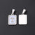 3 PCS/Package 12 * 18mm 7x3.5mm 304 Stainless Steel Shell Letter Rectangle Polished Pendant