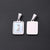 3 PCS/Package 12 * 18mm 7x3.5mm 304 Stainless Steel Shell Letter Rectangle Polished Pendant