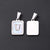 3 PCS/Package 12 * 18mm 7x3.5mm 304 Stainless Steel Shell Letter Rectangle Polished Pendant