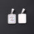 3 PCS/Package 12 * 18mm 7x3.5mm 304 Stainless Steel Shell Letter Rectangle Polished Pendant