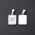 3 PCS/Package 12 * 18mm 7x3.5mm 304 Stainless Steel Shell Letter Rectangle Polished Pendant