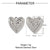 3 PCS/Package 13 * 12mm 13 * 14mm 16 * 18 Mm 201 Stainless Steel 18K Gold Plated Clouds Round Heart Shape Polished Pendant