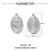 3 PCS/Package 13 * 12mm 13 * 14mm 16 * 18 Mm 201 Stainless Steel 18K Gold Plated Clouds Round Heart Shape Polished Pendant