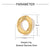 3 PCS/Package 14 * 14mm 201 Stainless Steel 18K Gold Plated Round Heart Shape Polished Pendant