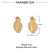 3 PCS/Package 14*14mm 4*11mm 9*22mm 201 Stainless Steel 18K Gold Plated Arrow Strawberry Gourd Polished Pendant