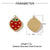 3 PCS/Package 14*14mm 4*11mm 9*22mm 201 Stainless Steel 18K Gold Plated Arrow Strawberry Gourd Polished Pendant