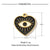 3 PCS/Package 201 Stainless Steel Natural Stone 18K Gold Plated Eye Flower Polished Pendant