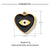 3 PCS/Package 201 Stainless Steel Natural Stone 18K Gold Plated Eye Flower Polished Pendant