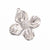 3 PCS/Package 30*32mm 304 Stainless Steel Flower Pendant