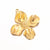 3 PCS/Package 30*32mm 304 Stainless Steel Flower Pendant