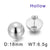 3 Pairs Elegant Cute Round Stainless Steel Ear Studs