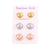 3 Pairs Elegant Cute Round Stainless Steel Ear Studs