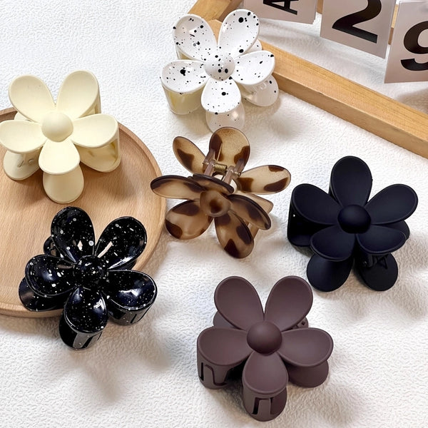 3-Piece  Customized Version Five Petal Flower Matte Texture Grip Female Everyday