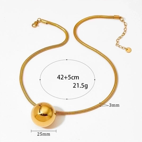 304 Stainless Steel 16K Gold Plated White Gold Plated Gold Plated Casual Minimalist Plating Heart Shape Pendant Necklace