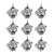 30pcs Beach Simple Style Conch Shell Fish Alloy Plating Pendant Jewelry Accessories