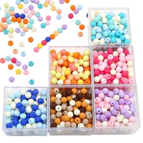 30pcs Diameter 8mm 1mm Arylic Round Beads