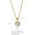 316L Stainless Steel  Copper Gold Plated Simple Style Classic Style Plating Constellation Pendant Necklace