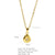 316L Stainless Steel  Copper Gold Plated Simple Style Classic Style Plating Constellation Pendant Necklace