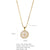 316L Stainless Steel  Copper Gold Plated Simple Style Classic Style Plating Constellation Pendant Necklace