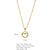 316L Stainless Steel  Copper Gold Plated Simple Style Classic Style Plating Constellation Pendant Necklace