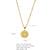 316L Stainless Steel  Copper Gold Plated Simple Style Classic Style Plating Constellation Pendant Necklace