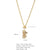 316L Stainless Steel  Copper Gold Plated Simple Style Classic Style Plating Constellation Pendant Necklace