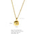 316L Stainless Steel  Copper Gold Plated Simple Style Classic Style Plating Constellation Pendant Necklace