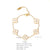 316L Stainless Steel  Gold Plated Simple Style Classic Style Plating Color Block Bracelets