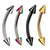 4 Pieces Fashion Geometric Stainless Steel Plating Eyebrow Nails Tongue Nail Nose Ring