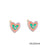 4 Pieces Simple Style Heart Shape Cake Windmill Alloy Enamel Pendant Jewelry Accessories