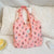 4613  Summer Embossed Cute Canvas Bag Niche Design Large Capacity Tote Bag Shoulder Underarm Bag