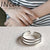 925 Sterling Silver Geometric Silver Polishing Rings