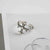 925 Sterling Silver Vintage Retro Cross Silver Distressing Rings