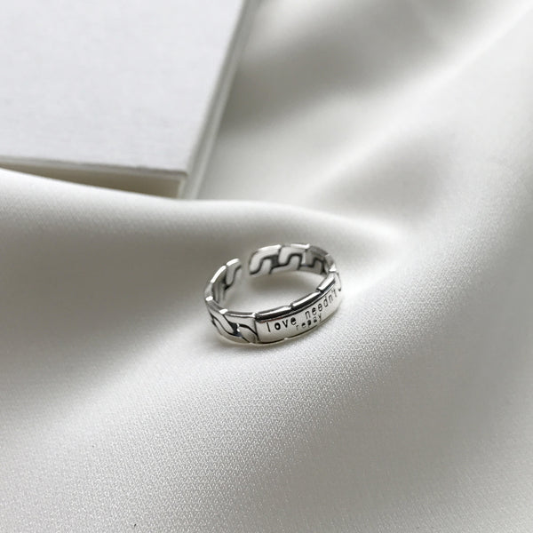 925 Sterling Silver Twisted Silver Polishing Rings