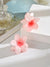 4cm Medium Plastic Grab Clip Color Flower Hairpin Back Head Half Pontail Clip Advanced Shark Clip Headwear