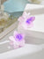 4cm Medium Plastic Grab Clip Color Flower Hairpin Back Head Half Pontail Clip Advanced Shark Clip Headwear