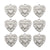 5 PCS/Package 13*18mm 20 * 33mm 21 * 34mm Hole 1~1.9mm Hole 2~2.9mm Hole 3~3.9mm 304 Stainless Steel Cross Sun Heart Shape Polished Pendant